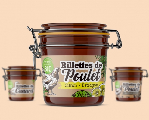 étiquettes produit artisanaux en bobine